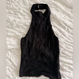 Urban Outfitters Silence + Noise Black Turtle Neck Tank Top